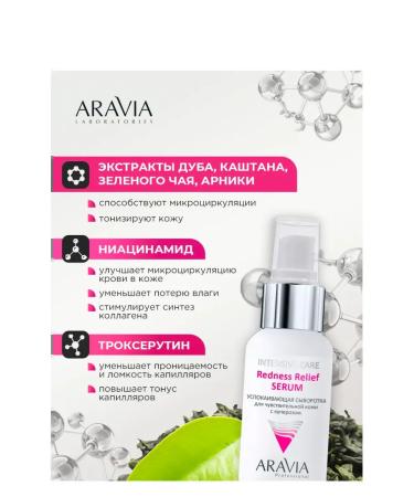 ARAVIA LABORATOR Facial serum for sensitive skin with rosacea 50 ml - Buy Online on GoSupps.com