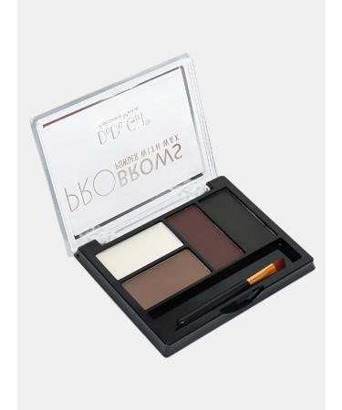 DS cosmetics Professional palette of shadows for eyebrow makeup 3 pieces - Buy Online on GoSupps.com