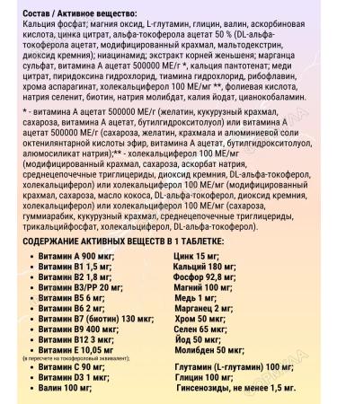 Vitumnus Vitamin-mineral complex energy 30tab.*2UP - Buy Online on GoSupps.com