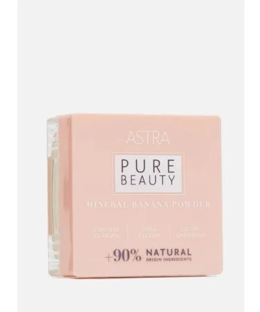 Astra Pure Beauty Mineral Banana Powder's crumbling powder