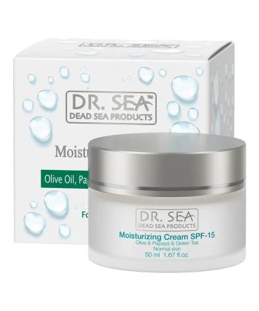 Dr Sea Moisturizing face cream SPF 15 50ml - Buy Online on GoSupps.com