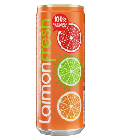 Laimon Lemonada Fresh Sicilian orange 0.33 l x 12 pcs - Buy Online on GoSupps.com