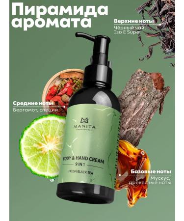 MANITA PROFESSIONAL Hand and body cream Fresh Black Tea 150 ml - Buy Online on GoSupps.com