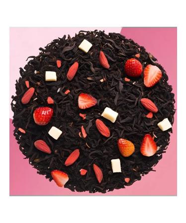 Leafy Tea Black tea "Strawberry with cream" Leafy 100g - Buy Online on GoSupps.com