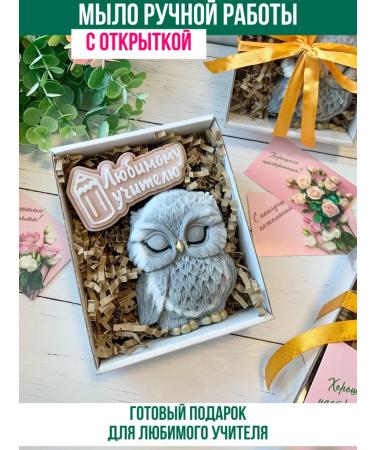 TuBa Home Gift to the teacher for graduation soap owl