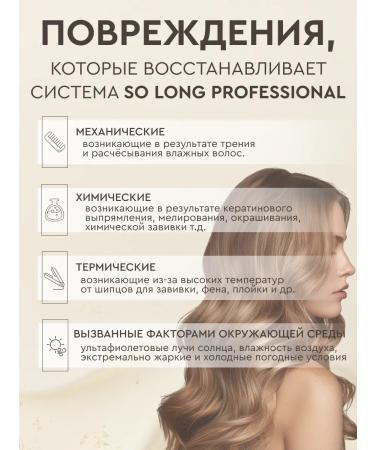 SO LONG PROFESSIONAL Hair shampoo balm air conditioner mask spray female - Buy Online on GoSupps.com