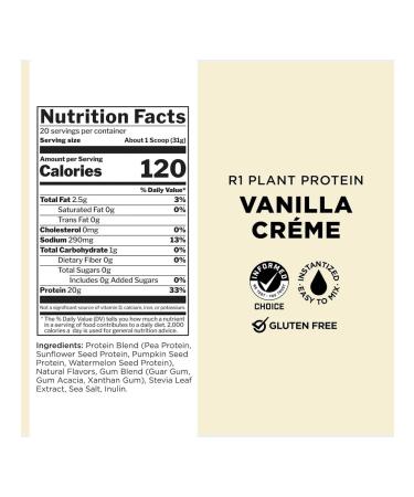 Rule 1 Protein Plant 620 g - vanilla - Buy Online on GoSupps.com