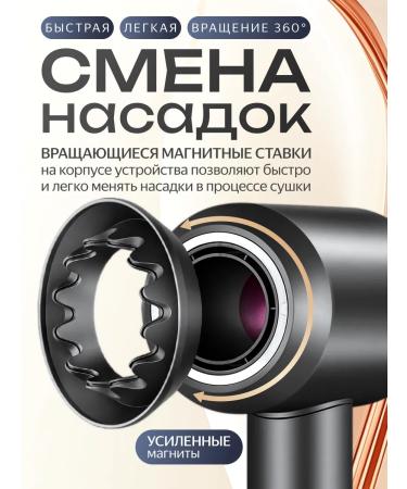 LANDRIO Hair hair dryer Powerful with nozzles 5 in 1 - Buy Online on GoSupps.com