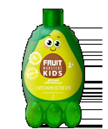 Fruit Monsters Shampoo-gel foam 400ml children's avocado - Buy Online on GoSupps.com