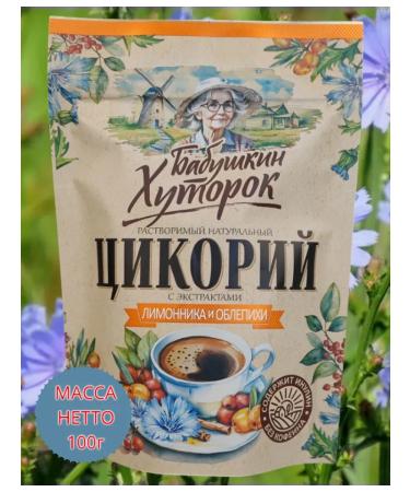 Grandma's Farm Tsikoria soluble lemonnik + sea buckthorn 200g - Buy Online on GoSupps.com