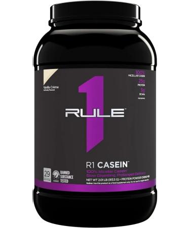 Rule 1 Protein Casein 913.5 g - vanilla cream - Buy Online on GoSupps.com