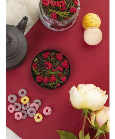 THEATASTY Green tea with berries with raspberries 95 grams - Buy Online on GoSupps.com