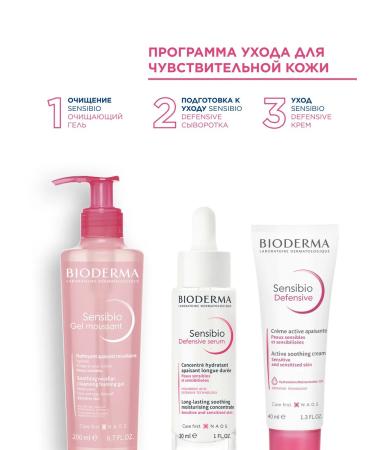 Bioderma Sensibio cleansing gel to wash the face 200 ml - Buy Online on GoSupps.com