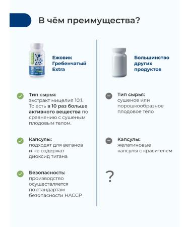 Nooteria Labs Ezhovik Grebenchatic Extract of mycelium set of 180 capsules - Buy Online on GoSupps.com