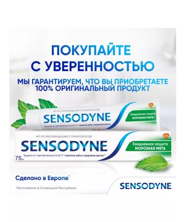 Sensodyne Toothpaste daily protection frosty mint 75 ml - Buy Online on GoSupps.com