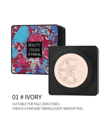 Ocheal Facial Kushon with sponge tone 01 IVORY