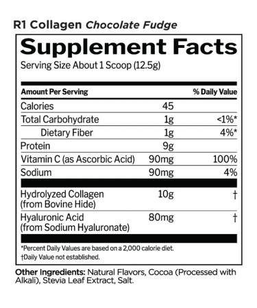 Rule 1 Collagen Collagen Peptides 250 g - chocolate lipstick - Buy Online on GoSupps.com