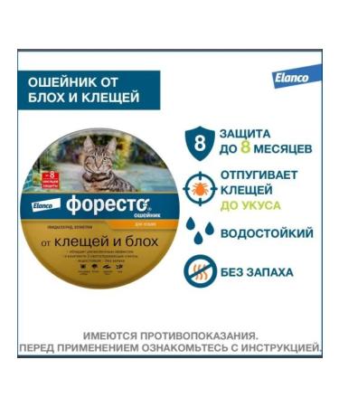 Elanco Foreta collar for cats from fleas and ticks - Buy Online on GoSupps.com