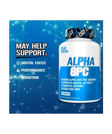 EVLution Nutrition Alpha-GFH Alpha-GPC 600 mg 60 capsules - Buy Online on GoSupps.com