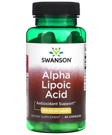 Swanson Alpha-lipoic acid 600 mg 60 capsules - Buy Online on GoSupps.com