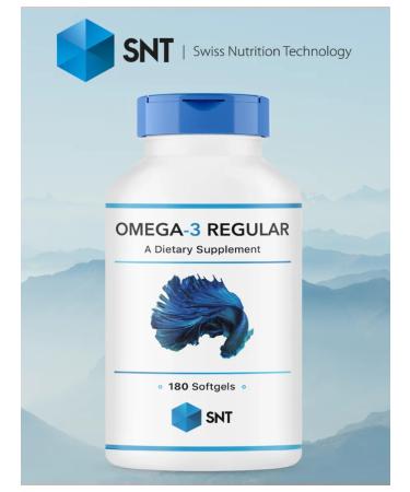 SNT Swiss Nutrition Technology Fisheries Omega-3 Regular 180 cap
