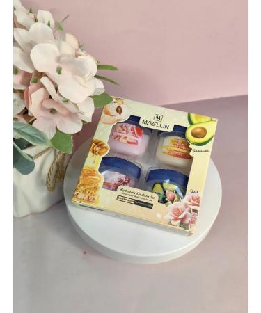 Korean cosmetics Moisturizing lip balm set 4 pcs - Buy Online on GoSupps.com