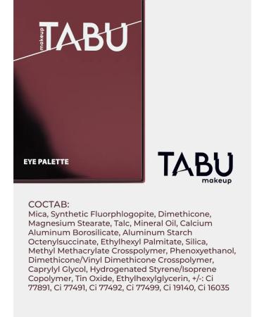 TABOO Feature shadows palette shiny and matte Warm Brown - Buy Online on GoSupps.com