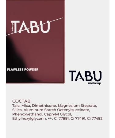 TABOO Facial powder matting crumbly Flawless Powder - Buy Online on GoSupps.com