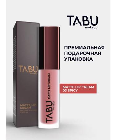 TABOO Liquid matte lipstick for lip is persistent 03 Spicy - Buy Online on GoSupps.com
