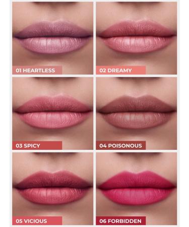 TABOO Liquid matte lipstick for lipstick 06 Forbidden - Buy Online on GoSupps.com