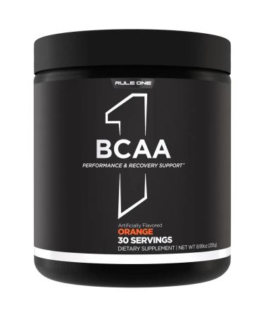 Rule 1 BCAA amino acids 255 g - orange - Buy Online on GoSupps.com