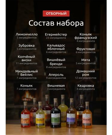 Bootlegger Gift set for preparing tinctures from moonshine 15 pcs - Buy Online on GoSupps.com