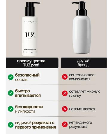 TUZ Hand and body cream moisturizing with urea - Buy Online on GoSupps.com