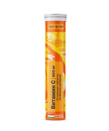 Home medicine cabinet Vitamin C MultiForte Table Ship 900 mg (citrus taste) x20pcs - Buy Online on GoSupps.com