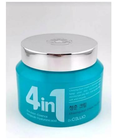 Face cream Hyaluronic acid cream Dr.cellio 4in1 Korean