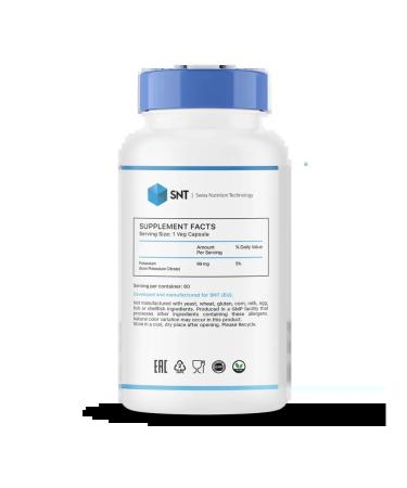 SNT Potassium citrate 99 mg Potassium Citrate 60 capsules - Buy Online on GoSupps.com