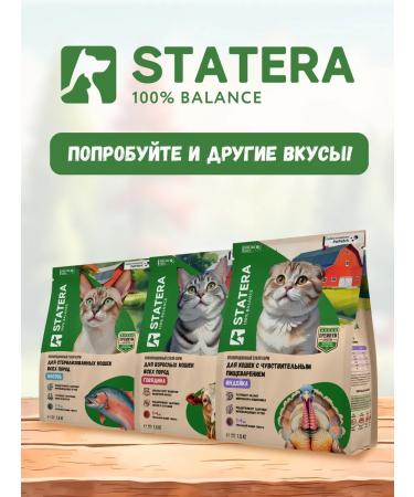 Statera Dry food for sterilized cats with chicken 10 kg - Buy Online on GoSupps.com