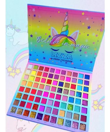 LIZZA Cosmetic Palette of shadows for eyelids bright large - Buy Online on GoSupps.com