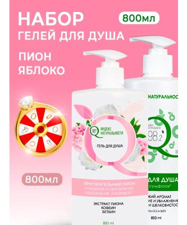 Naturalness Index Women's shower gel set 2 pcs