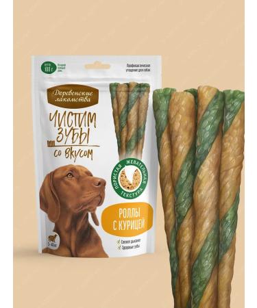 Country delicacies Rolls D dogs brush our teeth chicken 100g