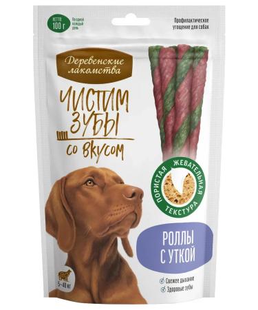 Country delicacies Rolls D dogs brush our teeth duck 100g - Buy Online on GoSupps.com