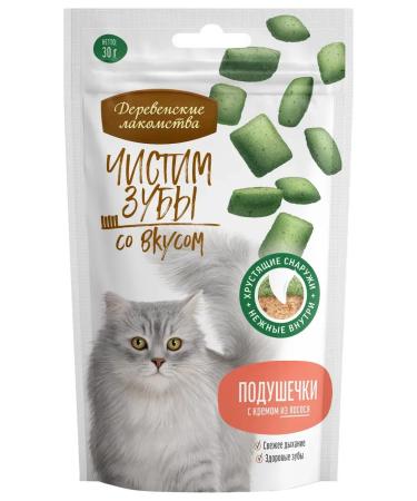 Country delicacies Pillows of cats with salmon brush our teeth 30g