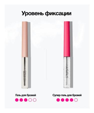 PUSY Eyebrow gel fixing with the effect of laminating 5 ml - Buy Online on GoSupps.com