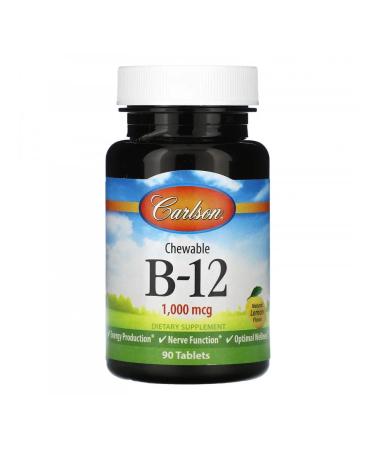 Carlson Labs Chewing vitamins B12 Lemon 90 tablets
