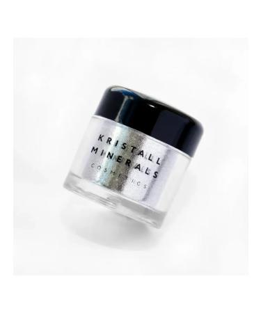 Crystal Minerals Cosmetics Mineral shining pigment sparkl for the face silver