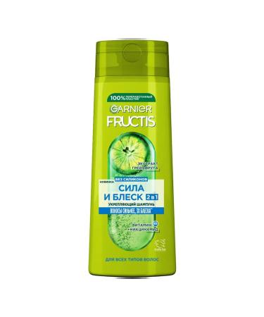 Garnier Hair shampoo Fructis 2v1 strength and shine 400ml - Buy Online on GoSupps.com