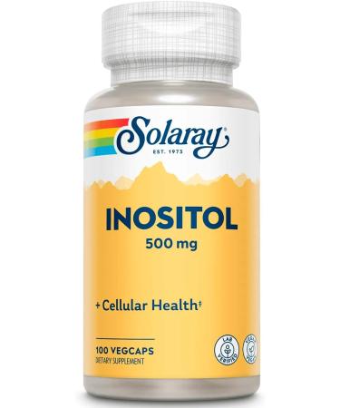 Solaray Inositol (Inositol) 500 mg 100 plant capsules - Buy Online on GoSupps.com