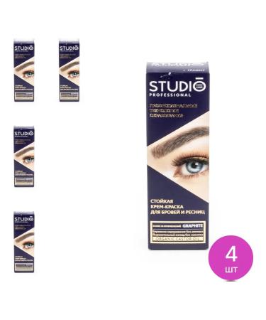 Studio Professional Essem Hair Painting for eyebrows and eyelashes Studio Professional graphite 4 pcs