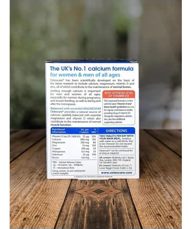 Vitabiotics Osteocare Original 90 pcs England Osteocais Calcium - Buy Online on GoSupps.com