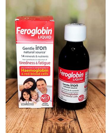 Vitabiotics Feroglobin 200ml Feloglobin Iron B12 Syrup